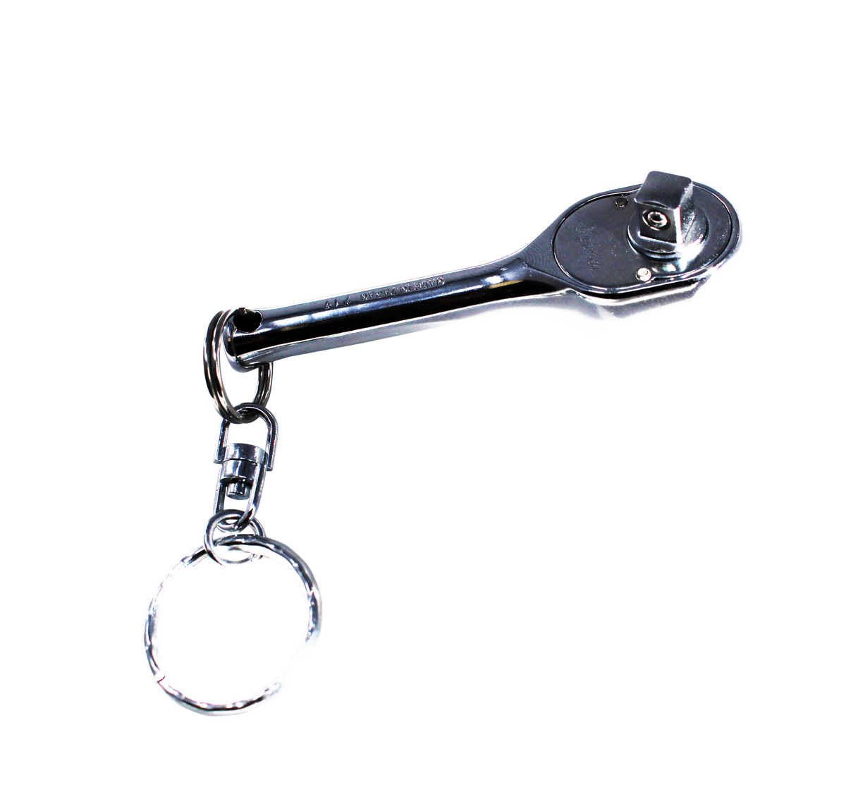1/4 Sq. Dr. Ratchet Handle  20 teeth Short Length 75mm Key Ring