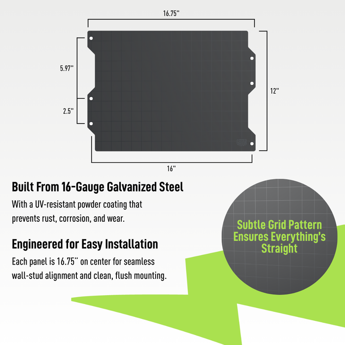 Gator Magnetics - Steel Wall Panel - Ridge Toolbox