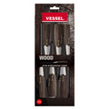 Vessel WOOD-COMPO Non-Slip Screwdriver 6PC. Set - professional screwdrivers
