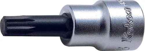 3/8 Sq. Dr. Bit Socket XZN M10 Triple Square Length 50mm
