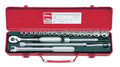 3/8 Sq. Dr. Socket Set   6, 12 point   21 pieces