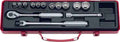 3/8 Sq. Dr. 14 Piece 12-Point Metric Socket Set 8-22mm