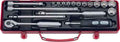 3/8 Sq. Dr. 18 Piece 12-Point Metric Socket Set  6-22mm
