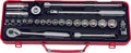 3/8 Sq. Dr. Socket Set   6, 12 point   25 pieces