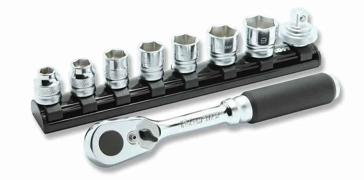 3/8 Sq. Dr. 9 Piece Z-Series 6-Point Metric Socket Set  8-19mm