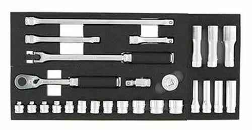 Z-Series 3/8" Sq.Dr. Socket Set w/ 72 Tooth Ratchet, 26 pcs.