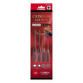 Vessel WOOD-COMPO JISDRIVE Screwdriver 4PC. Set Crimson Edition - professional screwdrivers