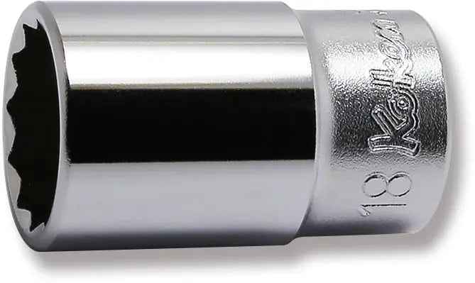 3/8 Sq. Dr. Socket  18mm 12 point Length 40mm