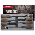 Vessel WOOD-COMPO Non-Slip Tang-Thru Screwdriver 8PC. Set - professional screwdrivers