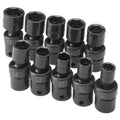 SK Tools USA - 10 Piece 3/8" Drive Metric Swivel Impact Socket Set - Ridge Toolbox
