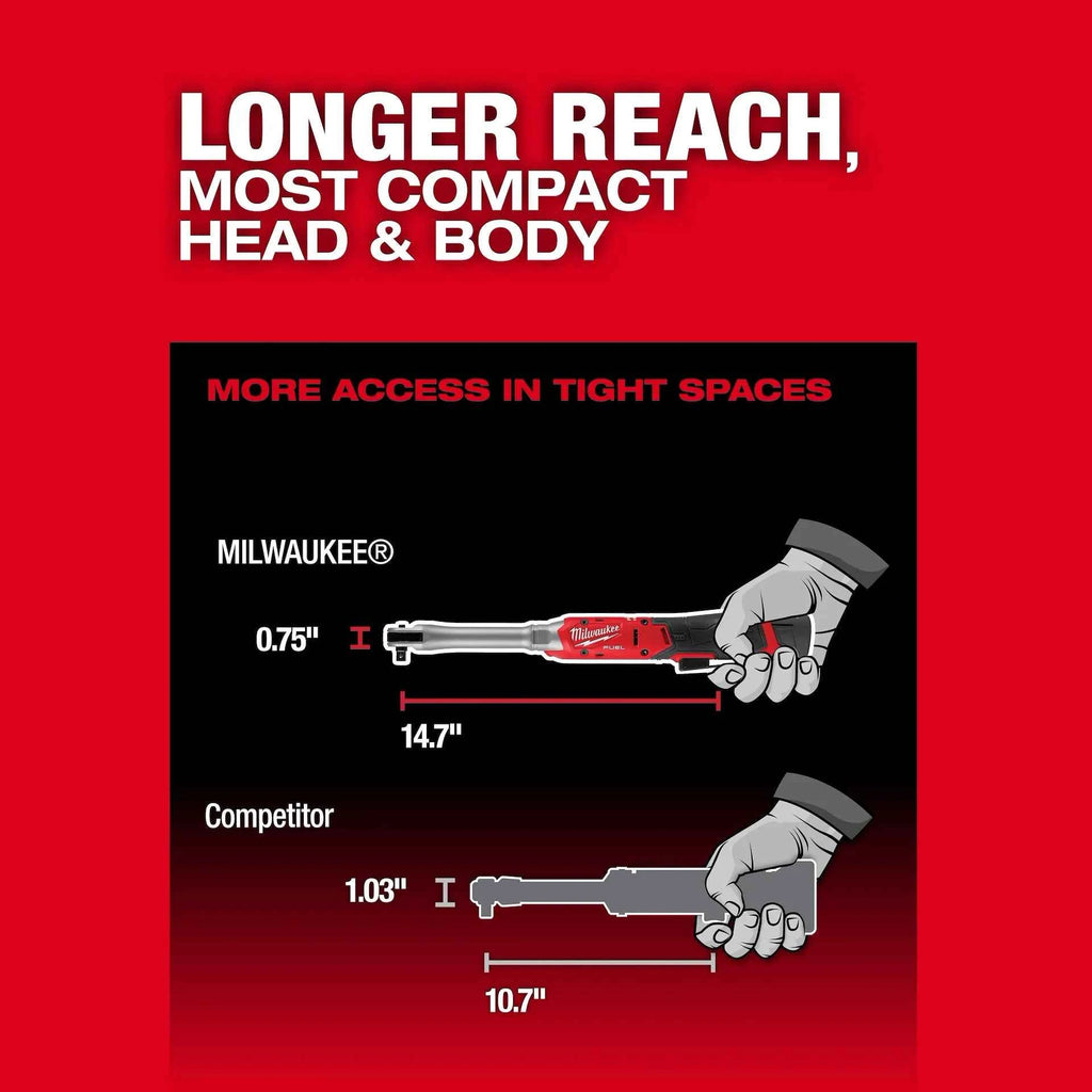 Milwaukee 3059-20 M12 FUEL™ 3/8" Extended Reach Ratchet (Tool Only)