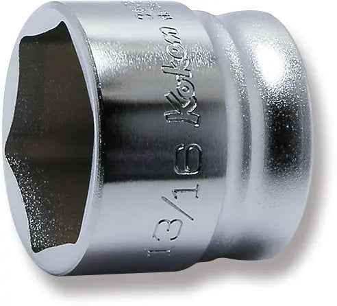 3/8" Square Drive 6-Point SAE Z-Series Socket in 13/16"