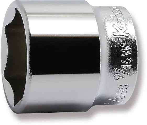 3/8 Sq. Dr. Socket Whitworth 9/16 6 point Length 35mm