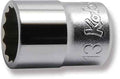 3/8 Sq. Dr. Socket  13mm 12 point Length 26mm