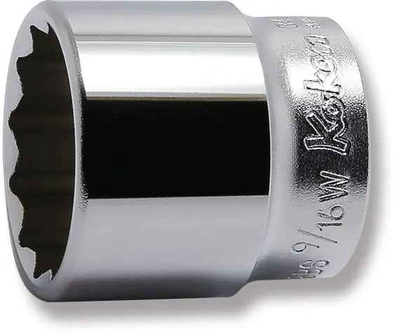 3/8 Sq. Dr. Socket Whitworth 9/16 12 point Length 35mm