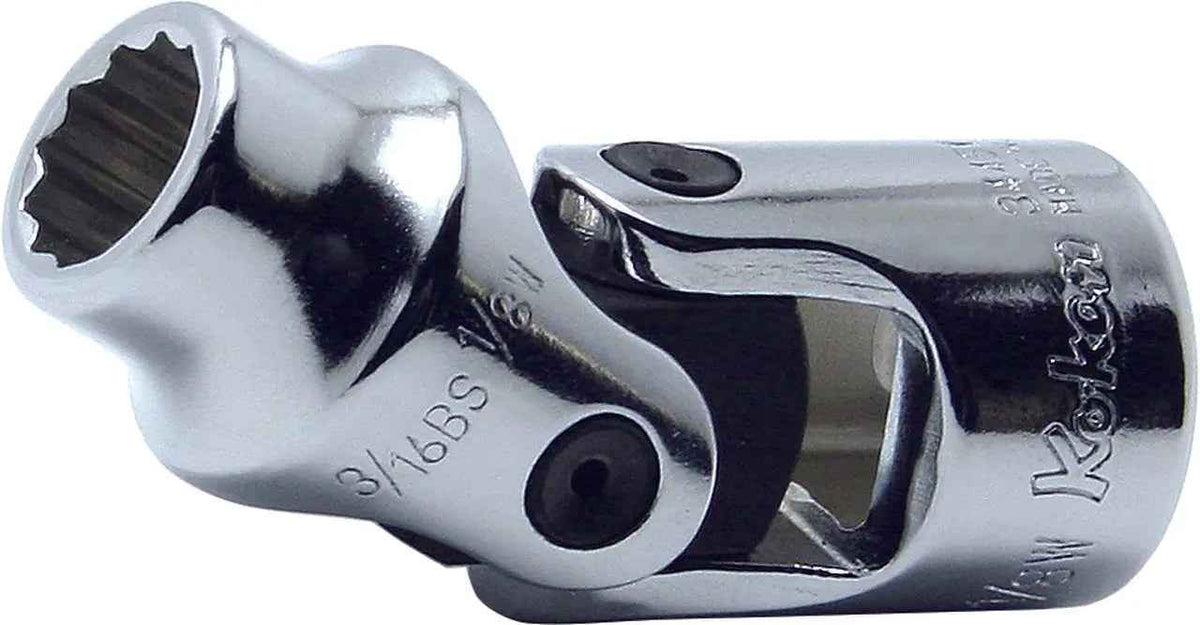 3/8 Sq. Dr. Universal Socket Whitworth 1/4 12 point Length 51mm