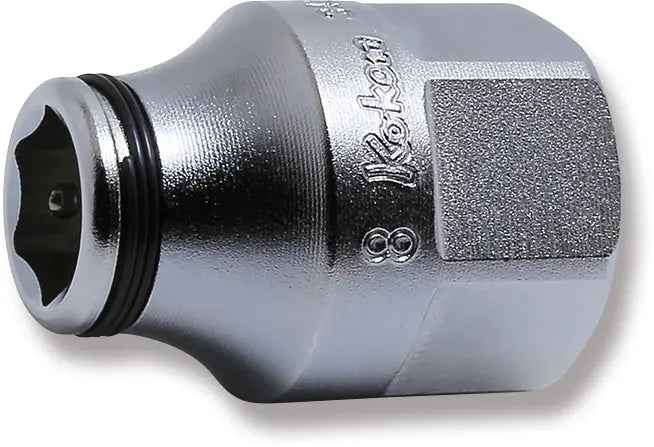 3/8 Sq. Dr. Socket  8mm Nut Grip Length 26mm Outer Hex 17mm