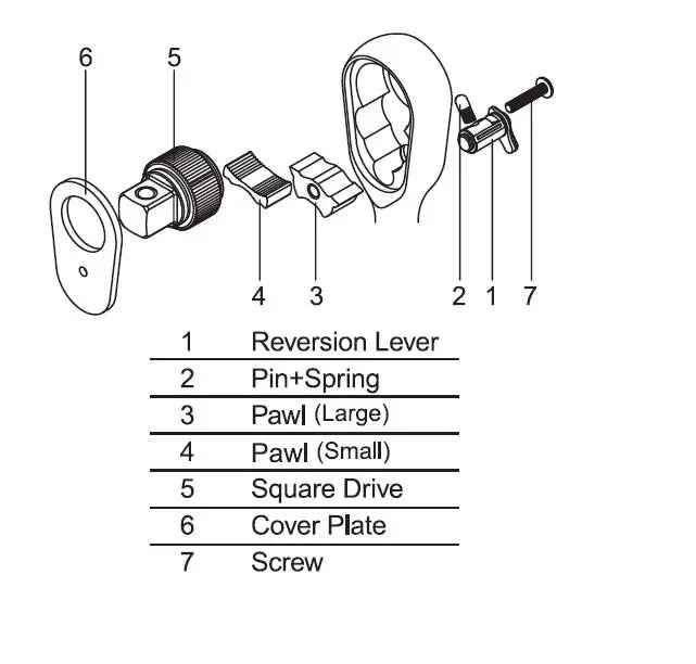 Renewal Kit for 72 Tooth 3/8" Z-Series Ratchets (3725Z, ZS and 3726Z, ZS)