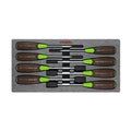 Vessel WOOD-COMPO Non-Slip Hex. Nut Driver 8PC. Set - professional screwdrivers