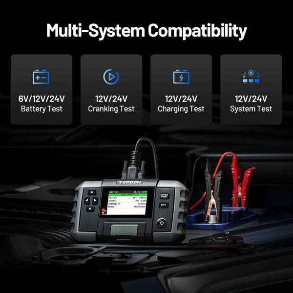TOPDON 2-in-1 Battery & Resistance Tester - Ridge Toolbox