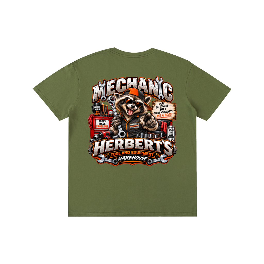 Ricky Raccoon Mechanic Tee - Herbert's Tool & Equipment