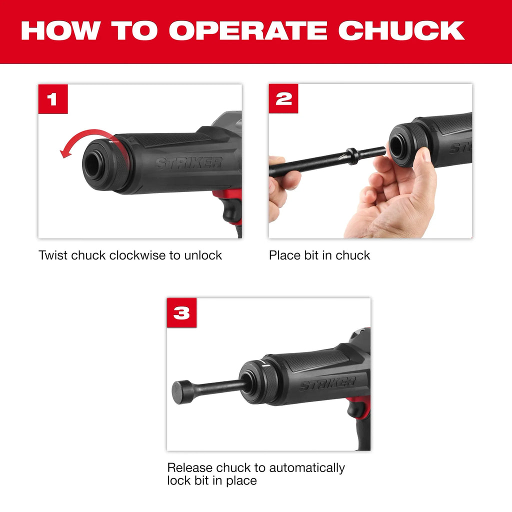 Milwaukee 3771-20 M18 FUEL™ STRIKER™ Hammer Chisel (Tool Only)