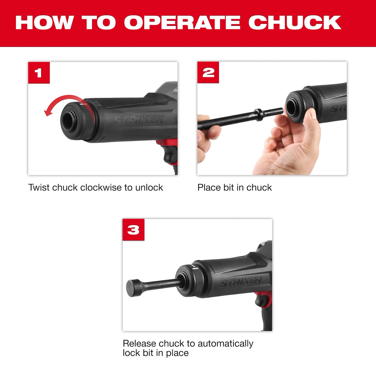 Milwaukee 3771-20 M18 FUEL™ STRIKER™ Hammer Chisel (Tool Only)
