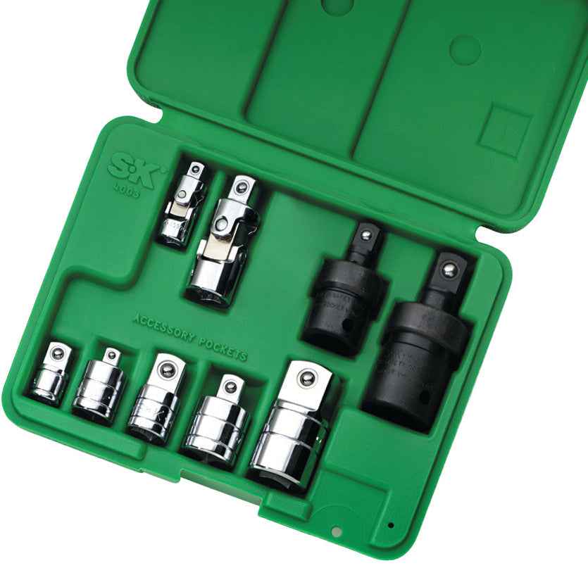 SK Tools USA - 9 Piece Universal/Adapters Set - Ridge Toolbox