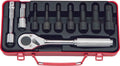 1/2 Sq. Dr. 10 Piece Hex Bit Socket Set  5-17mm