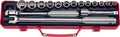 1/2 Sq. Dr. 17 Piece 12-Point SAE Socket Set  3/8-1"