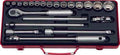 1/2 Sq. Dr. 22 Piece 12-Point Metric Socket Set  9-32mm