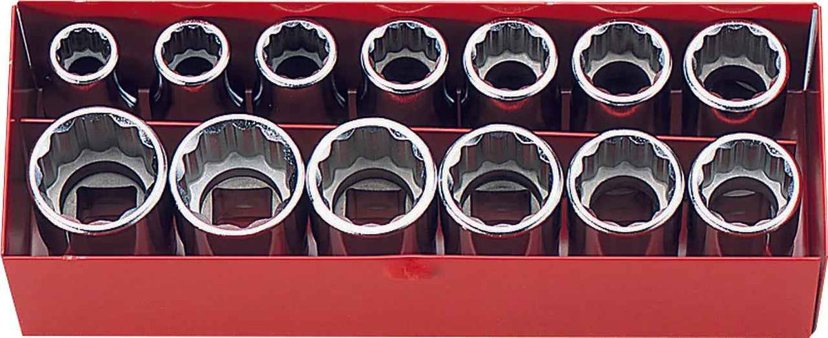1/2 Sq. Dr. 13 Piece 12-Point SAE Socket Set  3/8-15/16"