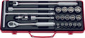 1/2 Sq. Dr. 21 Piece 12-Point Metric Socket Set  8-27mm