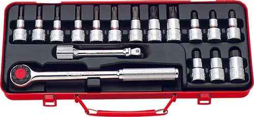 1/2 Sq. Dr. Bit Socket 17 piece Hex / TORX® Set