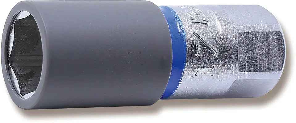 1/2 Sq. Dr. Wheel Nut Socket  17mm Extra Thin walled Length 65mm Color coded Protector