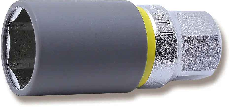 1/2 Sq. Dr. Wheel Nut Socket  21mm Extra Thin walled Length 65mm Color coded Protector