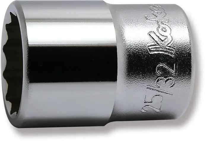1/2 Sq. Dr. Socket  25/32 12 point Length 38mm