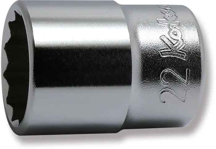 1/2 Sq. Dr. Socket  22mm 12 point Length 40mm