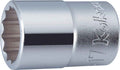 1/2 Sq. Dr. Socket  15mm 12 point Length 37mm