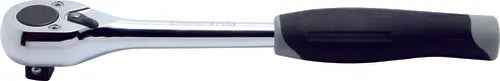 1/2 Sq. Dr. Ratchet Handle  24 teeth  Length 250mm Push Button Plastic Handle