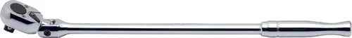 1/2 Sq. Dr. Ratchet Handle  24 teeth Flexible Head Length 450mm  Polished Handle