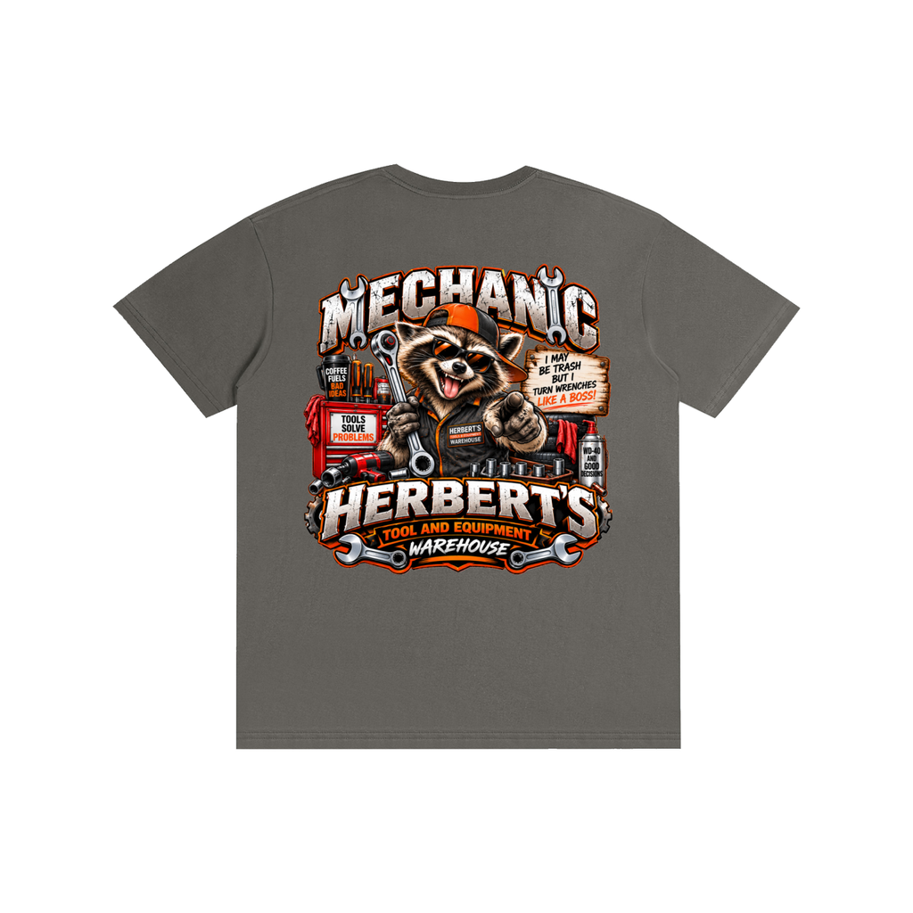 Ricky Raccoon Mechanic Tee - Herbert's Tool & Equipment