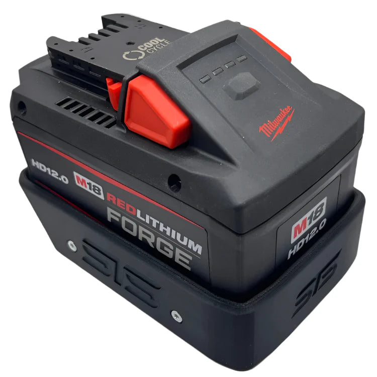 STS Auto Design MW1812F – Milwaukee M18 12.0 Forge Magnetic Battery Cover - Ridge Toolbox