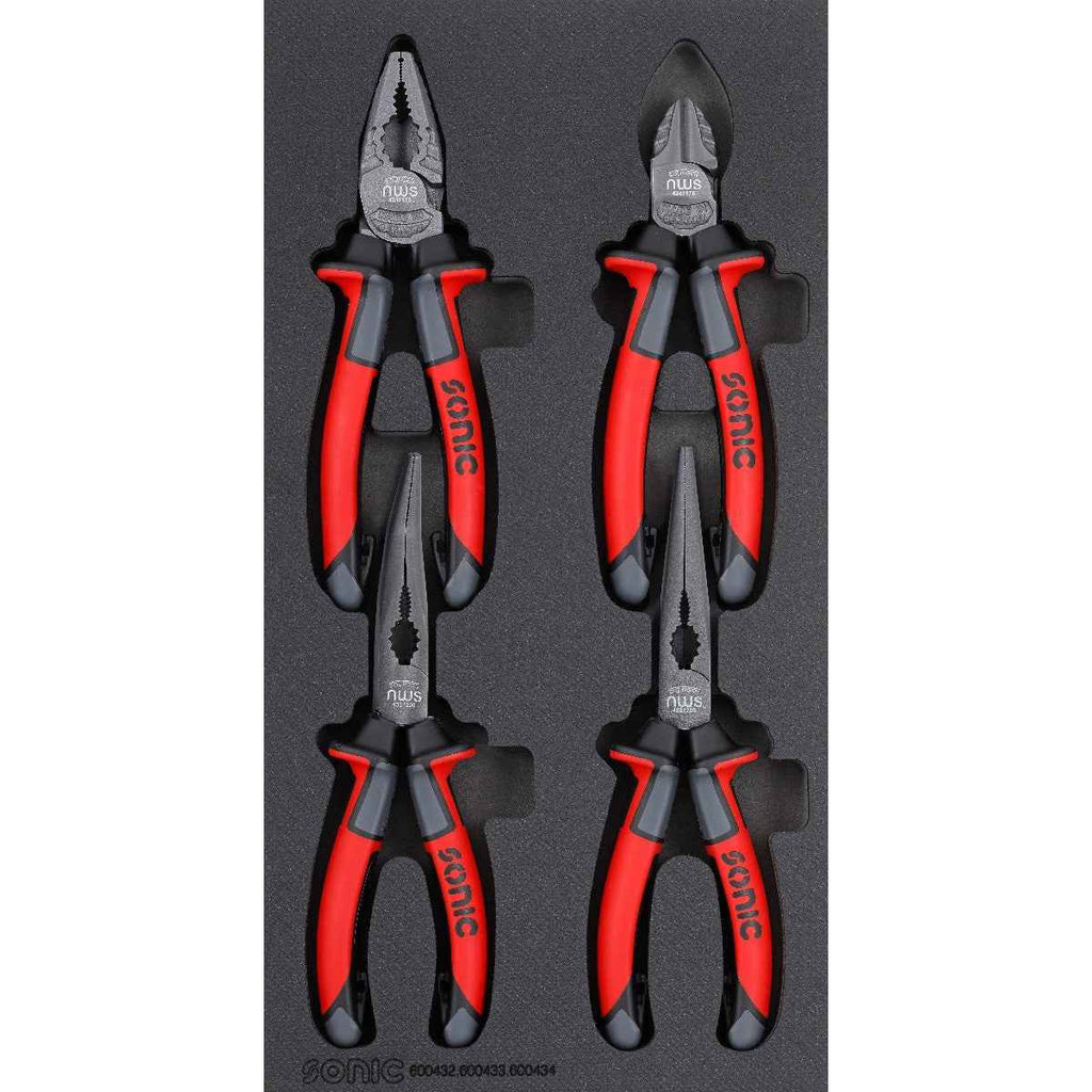 Sonic Tools - Plier Set, 4-PCS - SMALL SFS - Ridge Toolbox