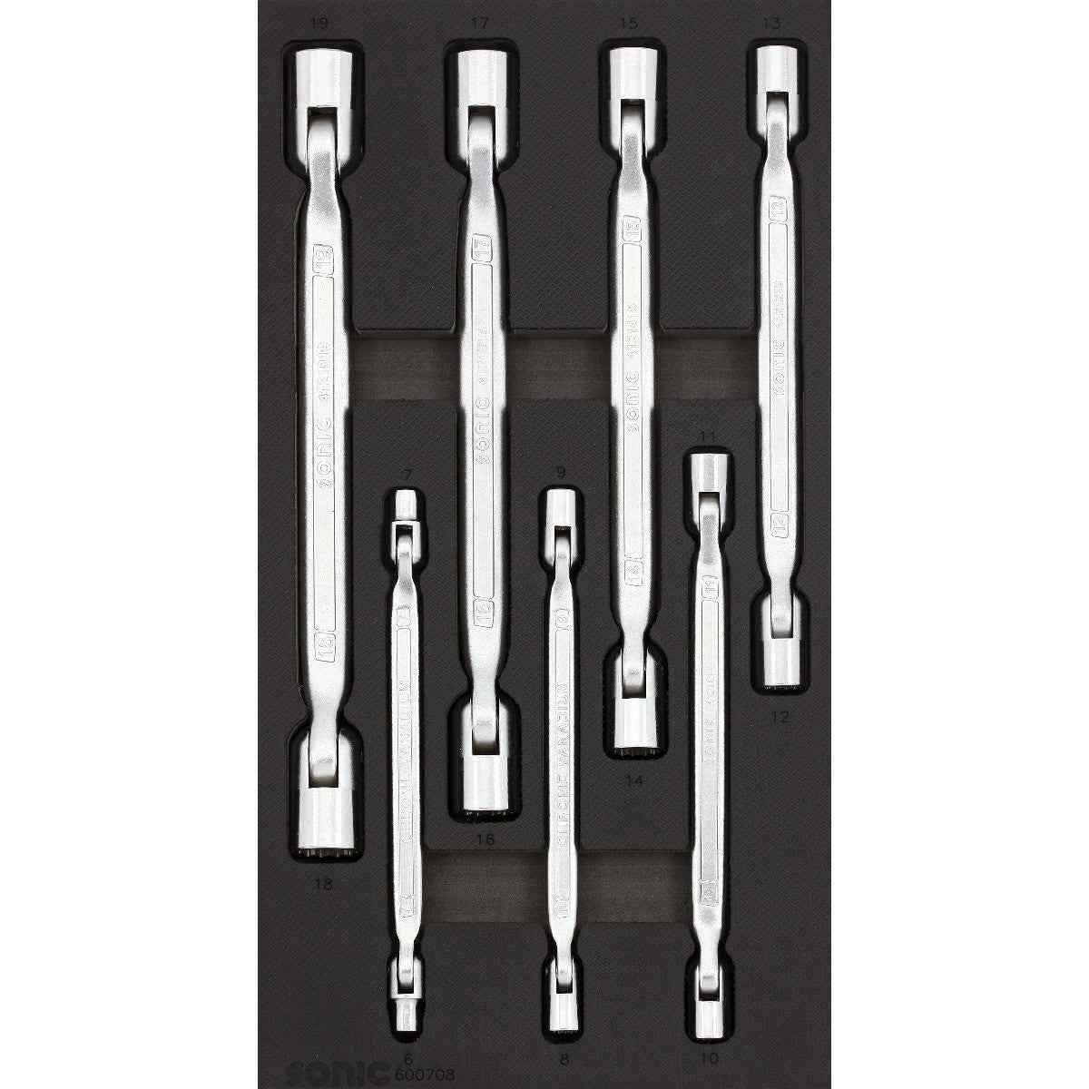 Sonic Tools - Metric Hinged Socket Wrench Set, 7-PCS - SMALL SFS - Ridge Toolbox