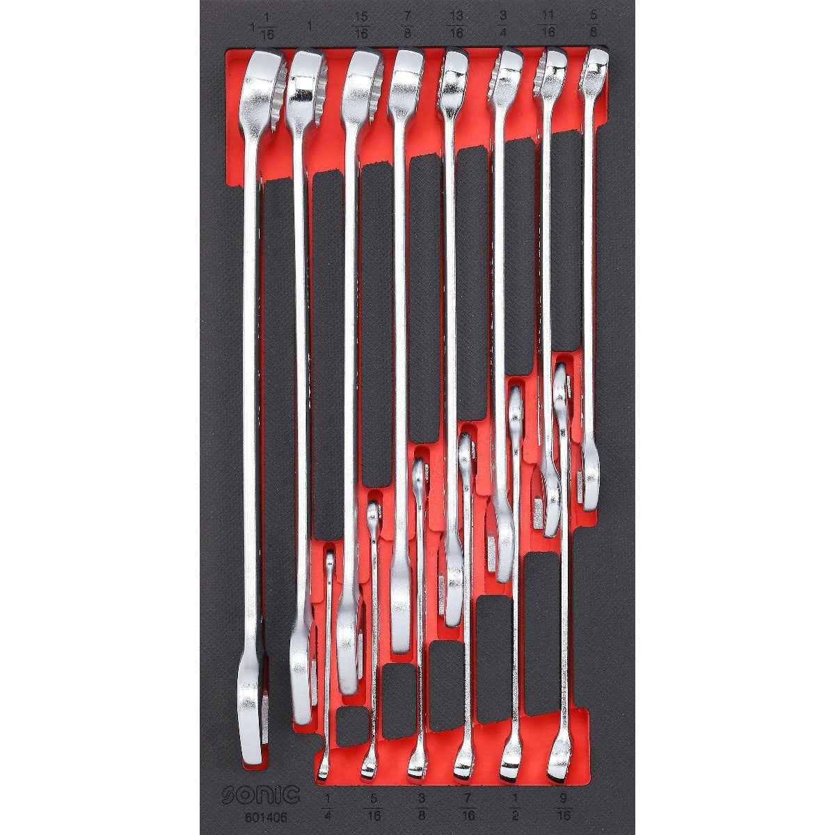 Sonic Tools - SAE Wrench Set, 14-PCS - SMALL SFS - Ridge Toolbox