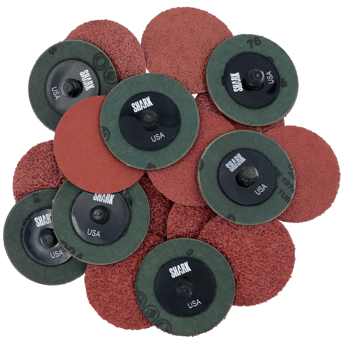 Shark Industries - 20 PC. 2″ Mini Grinding Discs Assortment Kit – Assembled In U.S.A. - Ridge Toolbox
