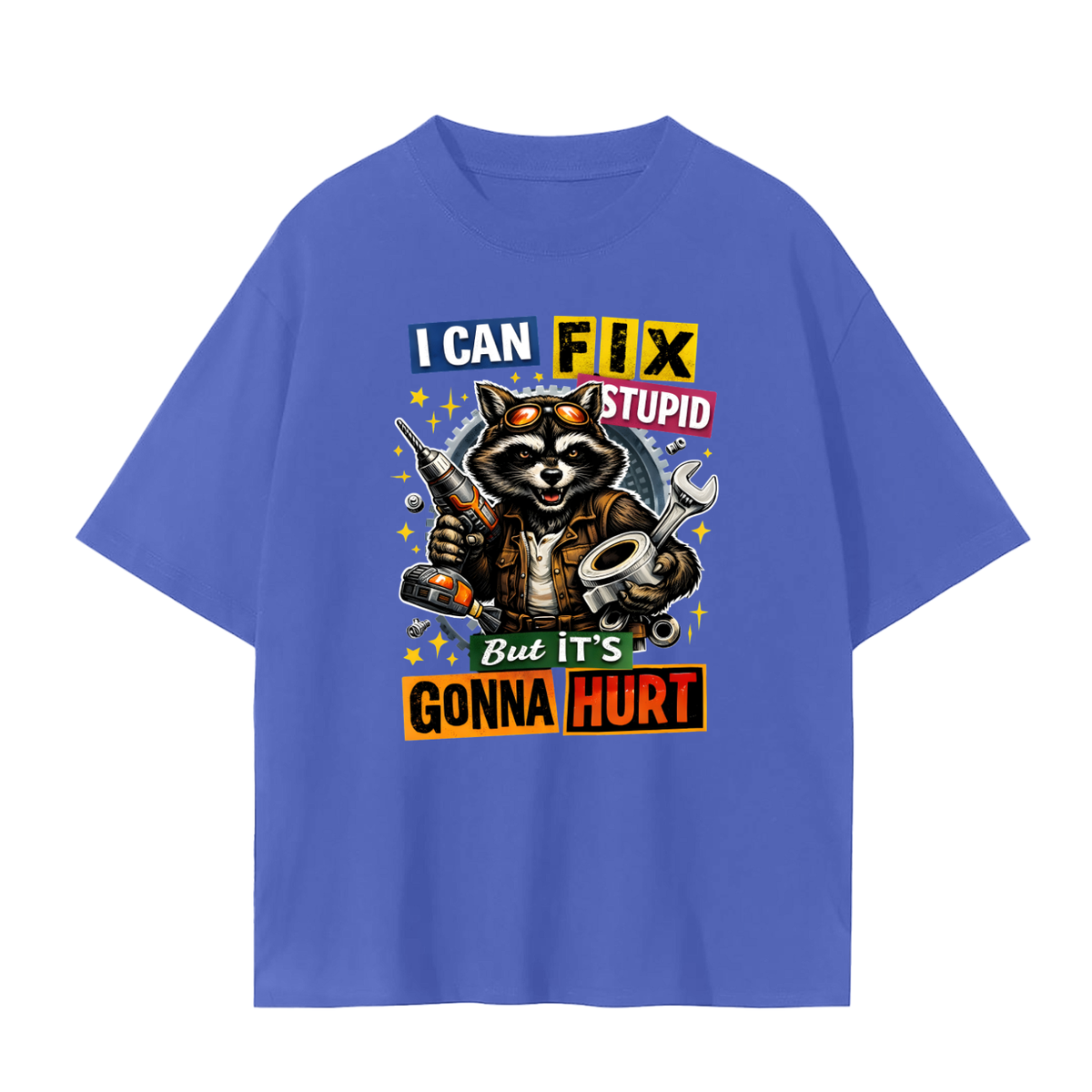 RTB,tshirt,mechanic,tee,raccoon