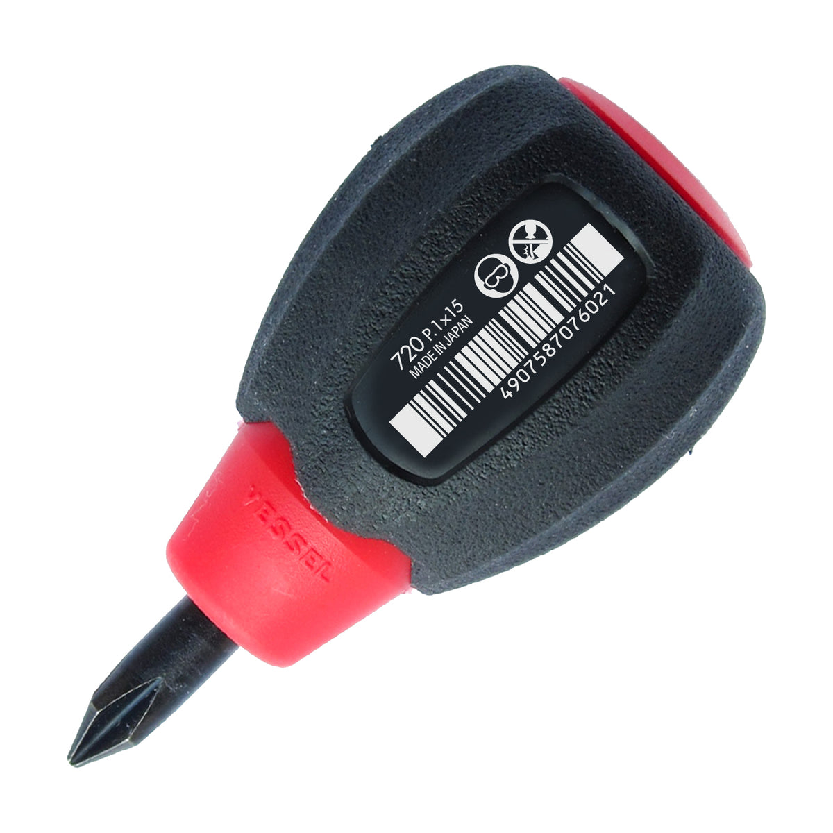 Vessel CUSHION GRIP Stubby Screwdriver No.720 +1x15