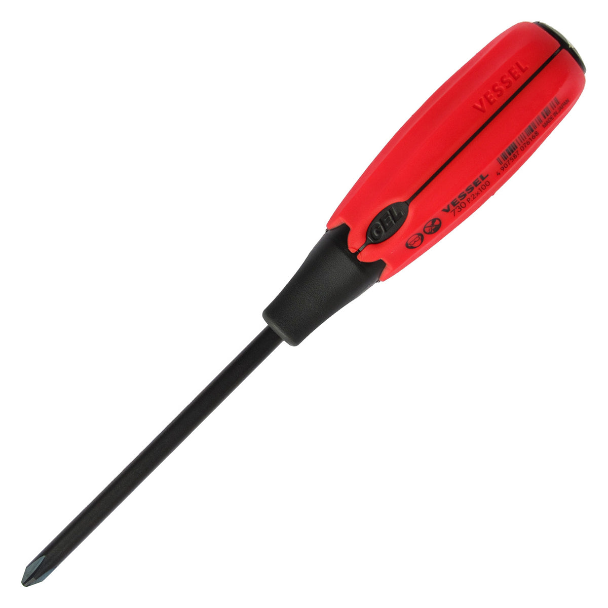 Vessel SUPER CUSHION Tang-Thru Screwdriver No.730 +2x100